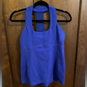 Lululemon Royal Blue Built-in-Bra Tank Top, EUC 10